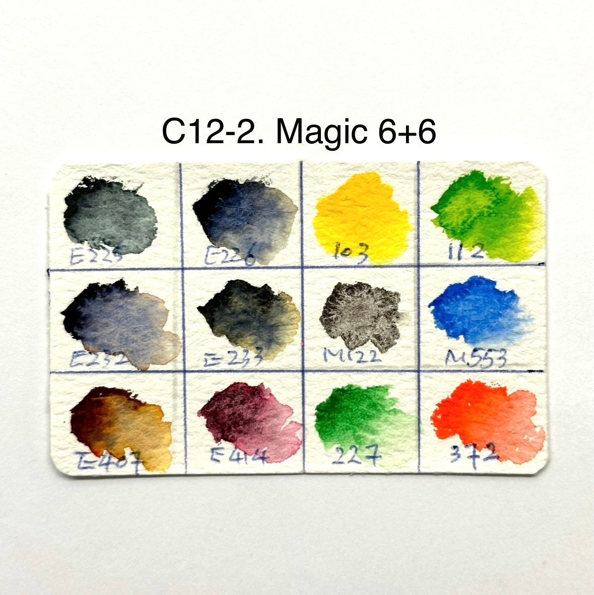 Sample Palettes - 12 colors