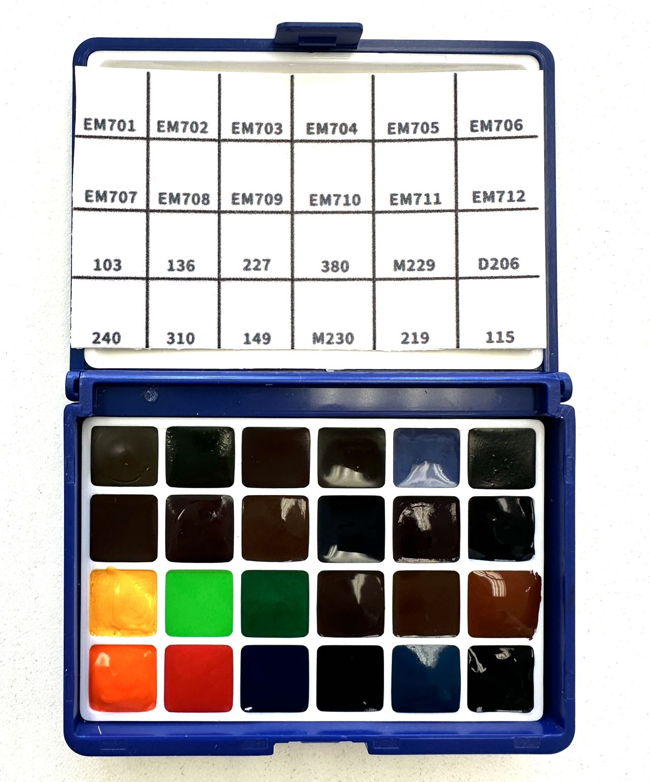 Cutey Sample Palette - 24 colors